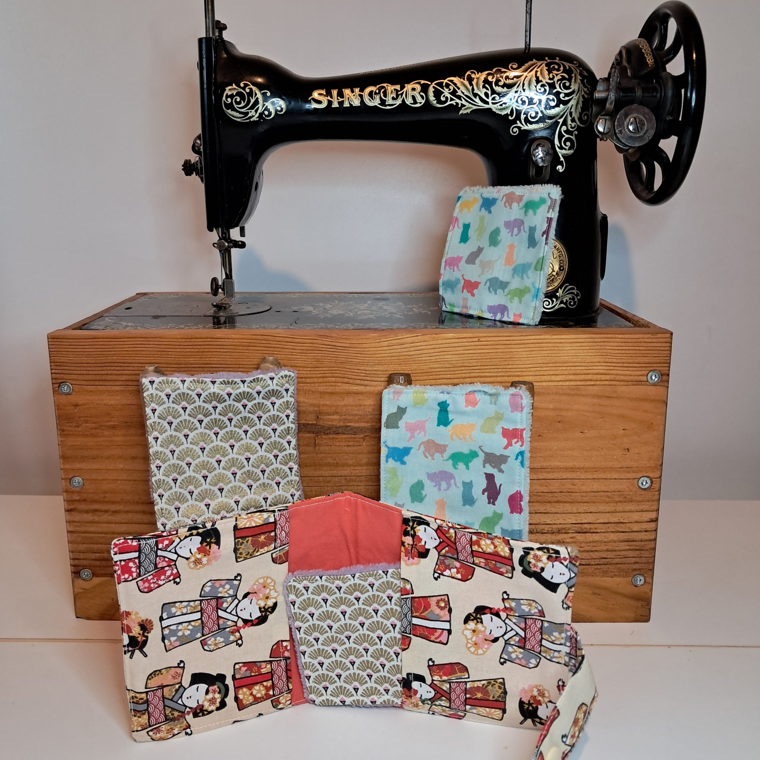 Kit de 4 lingettes et sa pochette Geisha – Image 3